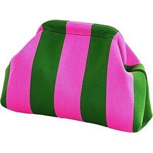 Clutch Purses For Women Summer Beach Woven Crochet Handbag Dumpling Striped